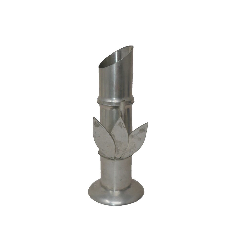 Banka Tin Indonesia Bamboo Leaf Vase